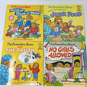 Berenstain‎ Bears Book Lot of 4 by Stan Jan Berenstein Vintage 80s